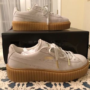 PUMA X FENTY By RIHANNA Suede Creepers Oatmeal